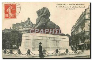 Old Postcard The Lion of Belfort Paris Elevate has the Memory of the National...