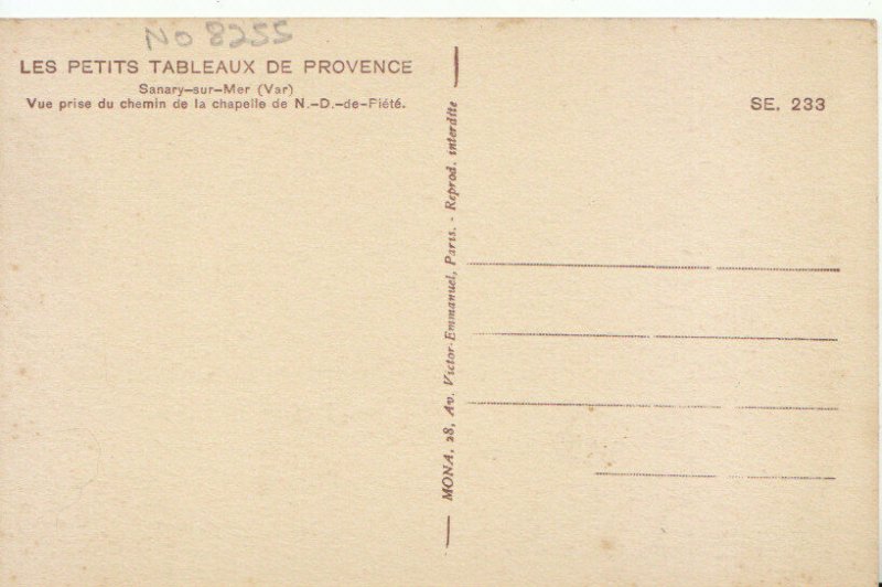 France Postcard - Sanary-Sur-Mer - Vue Prise Du Chemin De La Chapelle Ref TZ4344