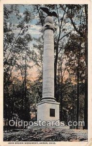 John Brown Monument Akron, OH, USA 1913 