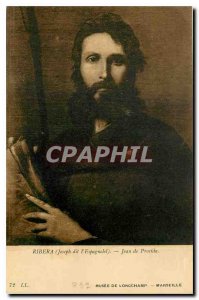 Old Postcard Joseph Ribera said the Espagnolel John of Procida Musee de Longc...