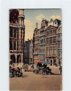 Postcard Un coin de la Grand'Place, Brussels, Belgium