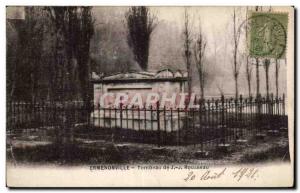 Old Postcard Ermenonville Tomb Rousseau