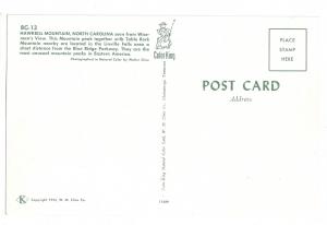 Hawkbill Mountain North Carolina Blue Ridge NC Postcard