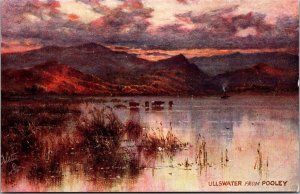 Ullswater From Pooley Tucks 7895 English Lakes Vintage Postcard A05