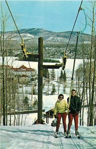 QUEBEC, CANADA Gray Rocks T-Bar #2 Inn Bud Salmon 3508 postcard