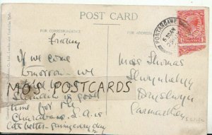 Genealogy Postcard - Thomas - Dryslwyn - Carmarthen - S. Wales - Ref 9363A