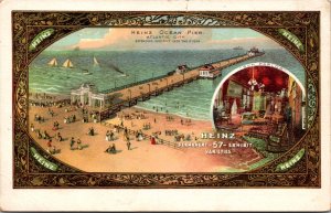 Postcard Heinz Ocean Pier in Atlantic City, New Jersey