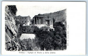 TIVOLI Tempii di Vesta e della Sibilla ITALY Postcard