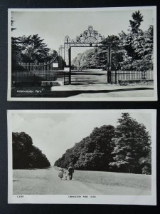 Gloucestershire 2 x CIRENCESTER PARK Inc Gateway c1960s RP Postcards