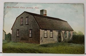 Duxbury Massachusetts Myles Standish House 1910 Postcard H4