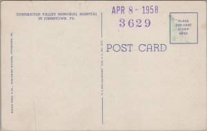 Postcard Conemaugh Valley Memorial Hospital Johnstown PA