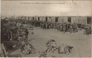CPA Les Greves du Nord - Embarquement des Chevaux (126992)