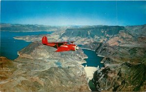 Aircraft Hoover Dam Lake Mead California Scott Western Resort Postcard 20-10333