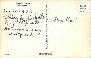 Danbury Connecticut CT Fairgrounds Fair Grounds Model Soldiers Vintage Postcard