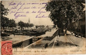 CPA Chalon sur Saone Le Port du Canal FRANCE (952633)