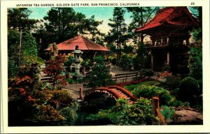 Japanese Tea Garden Golden Gate Park San Francisco CA UNP WB Postcard B3