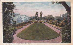 New York Rochester Geo Eastmans Gardens 1919