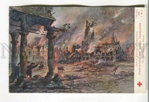 485539 Propaganda WWI Red Cross Arras Vintage postcard LAPINA France