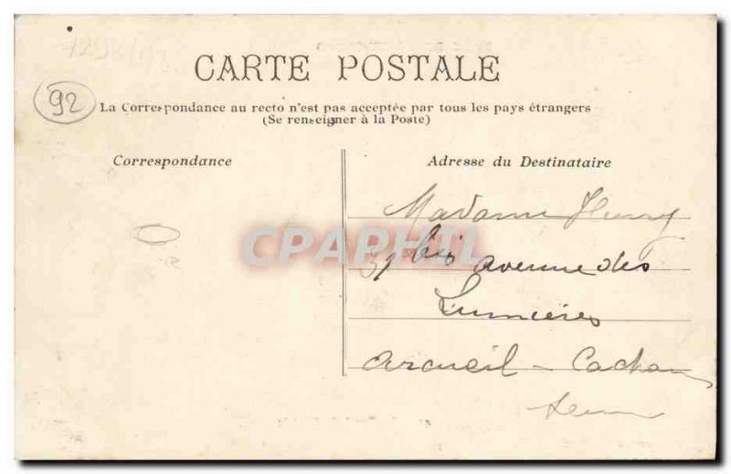 Old Postcard Parc de St Cloud Bridge to hell