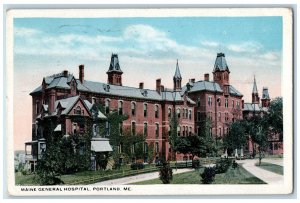 1917 Maine General Hospital Portland Maine ME Antique Posted Postcard 