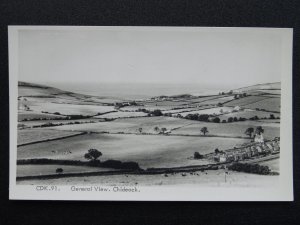 Dorset CHIDEOCK Panoramic General View c1930s RP Postcard by Frith