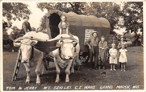 Tom And Jerry C.E Ward, Real Photo Grand Marsh WI 