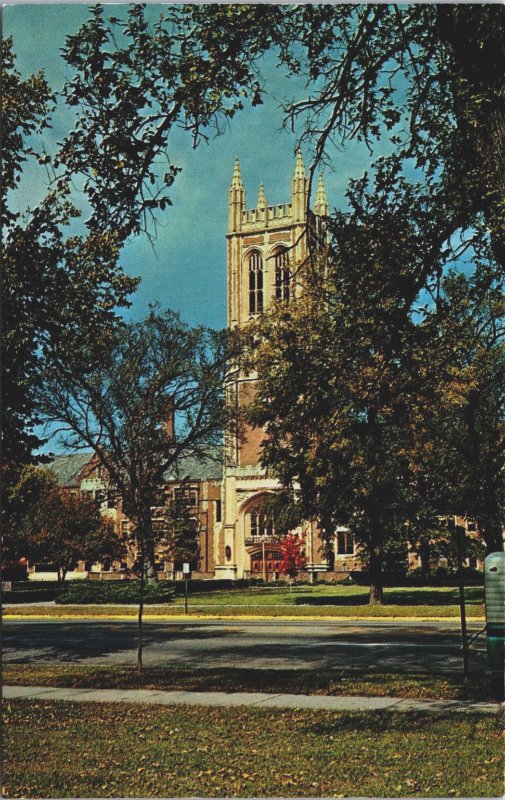 High School Topeka Kansas Chrome Postcard C187