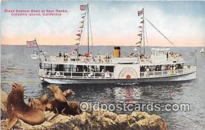 Glass Bottom Boat, Seal Rock Catalina Island, CA Ship Unused 