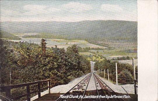 Switchback From Top Jefferson Plain Mauch Chunk Pennsylvania