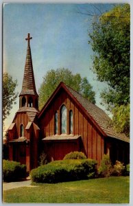 Las Vegas Nevada 1950s Postcard Little Brown Chapel