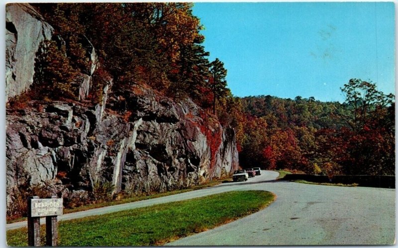 Postcard - Bear Den Overlook, Blue Ridge Parkway - Marion, North Carolina