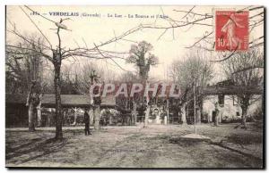 Verdelais Old Postcard The luc The source and & # 39abri