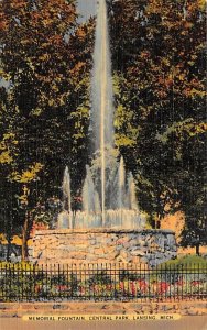 Central Park Memorial Fountain - Lansing, Michigan MI  