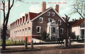 Lion House Salt Lake City UT Utah East South Temple St. Unused Postcard E35