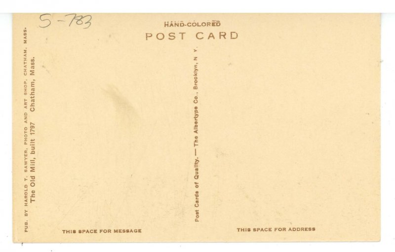 MA - Cape Cod, Chatham. Old Mill