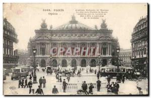Paris Old Postcard Opera National Academy of Music