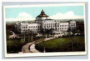 Vintage 1900's Postcard Panoramic View of the Library of Congress Washington DC