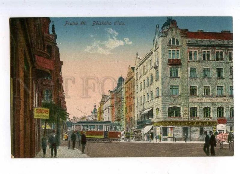 203029 CZECH PRAGA VII Belskeho Irida Vintage postcard