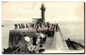 Old Postcard Le Havre and New Lighthouse North