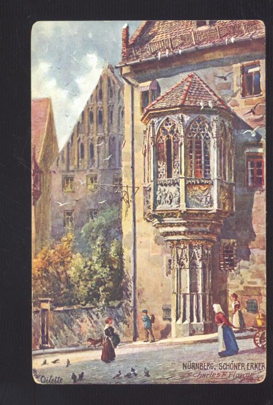 NURNBERG SCHONER ERKER RAPHAEL TUCK OILETTE GERMANY VINTAGE POSTCARD