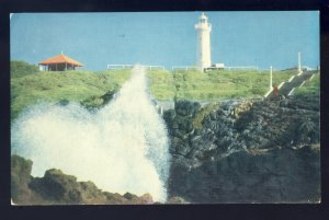 Kiama, Australia Postcard, The Blowhole & Lighthouse/Light, Frank Hurley Photo