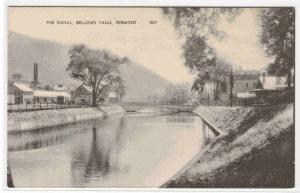 The Canal Bellows Falls Vermont postcard