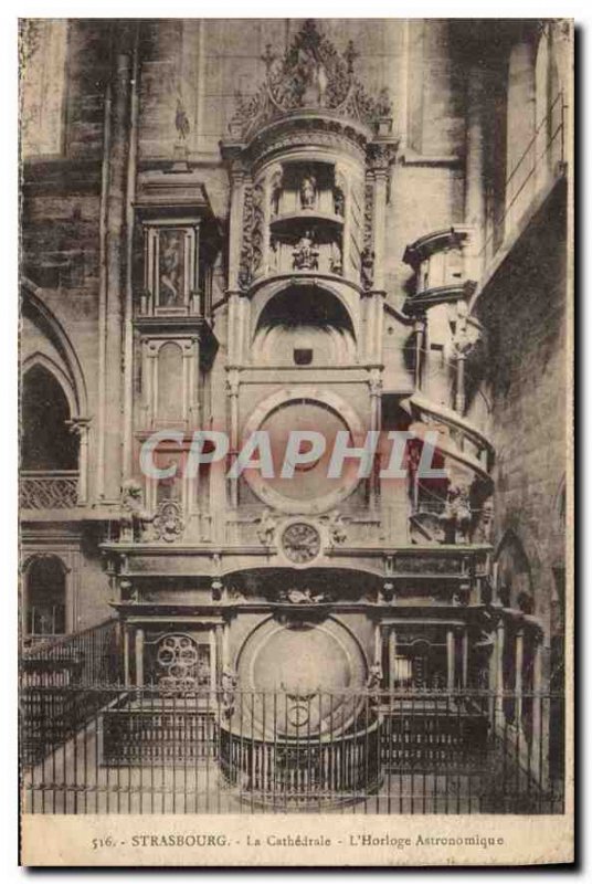 Postcard Old Strasbourg Chatedrale the Astronomical Clock