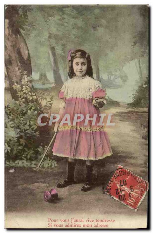 Old Postcard Diabolo Child