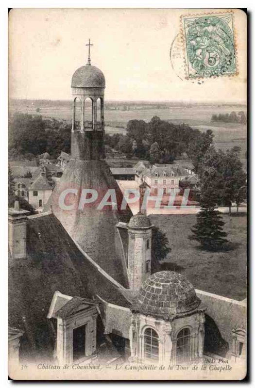 Postcard Old Chateau Chambord the Campanille Tower Chapel