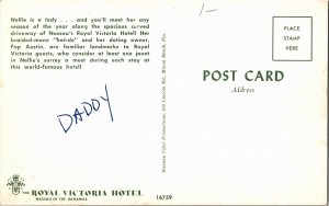Royal Victoria Hotel Nassau Bahamas Guest Surrey Vintage Postcard Y15