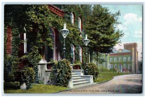 c1910 Entrance Office County Building Women's Claremont Pennsylvania PA Postcard