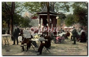 Old Postcard Aix les Bains Place L Etablissement Thermal source Two Queens