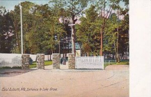 Maine East Auburn Entrance To Lake Grove