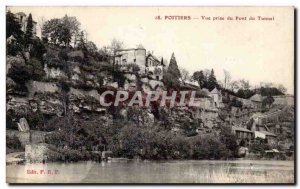 Poitiers - View from the Bridge Tunnel - Old Postcard